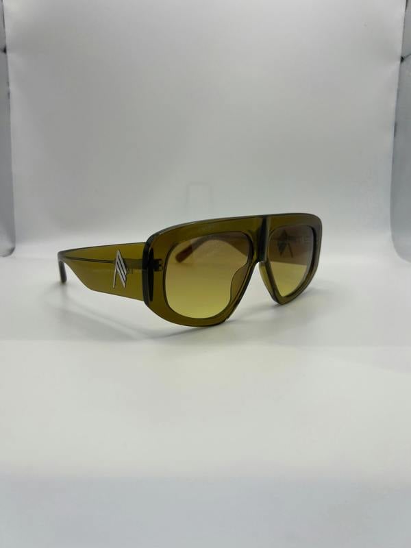 The Attico Linda Farrow Milano Oversized Sunglasses Olive