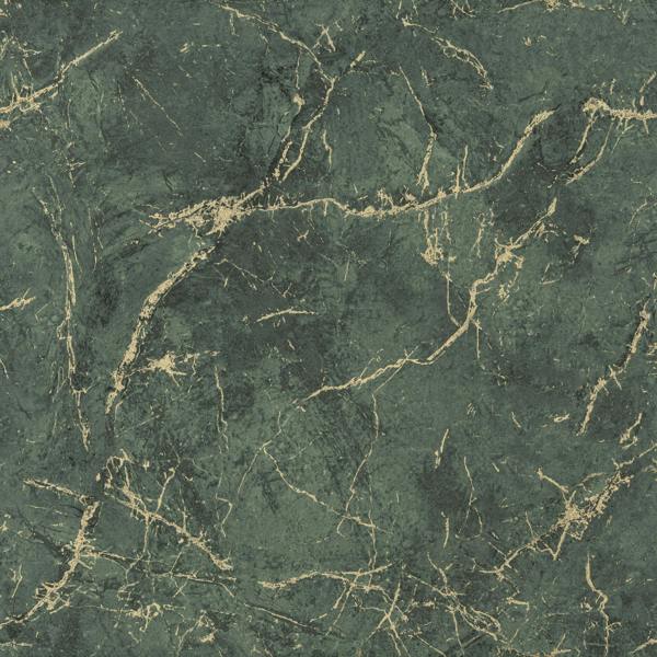 Grandeco Thassos Golden Thread Marble Textured Wallpaper, Emerald Green