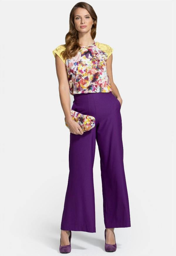 HotSquash Luxe-Lounge Wide Leg Crepe Trouser