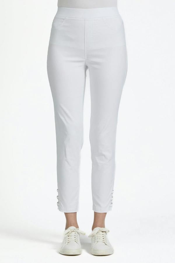 Mudflower Eyelet Detailed Bengaline Stretch Trousers