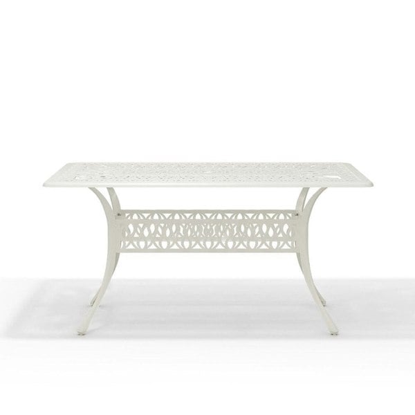 4/6 Seater Aluminium Garden Dining Set with Parasol Hole Garden Dining Sets Living and Home