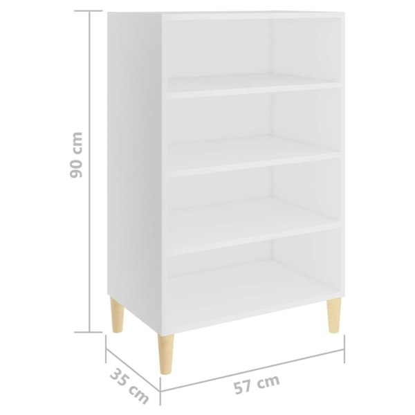 Berkfield Sideboard White 57x35x90 cm Engineered Wood