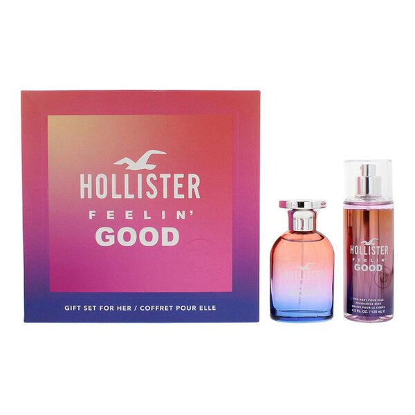 Hollister Feelin' Good For Her Eau De Parfum 50ml + Body Mist 125ml Gift Set