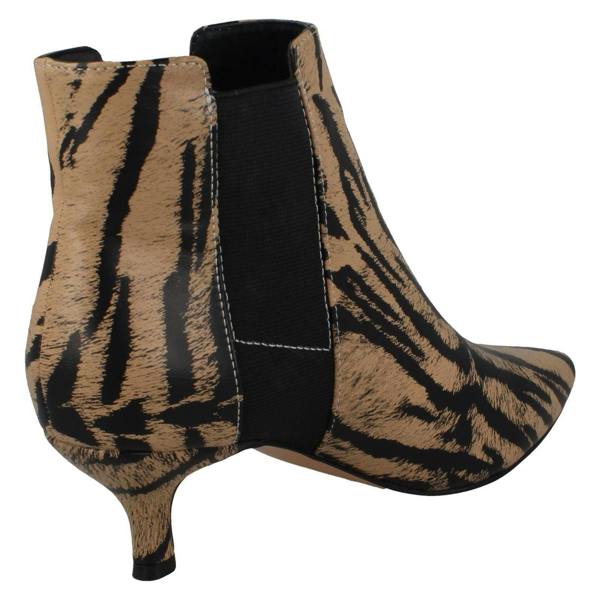 Spot On Ladies Spot On Animal Print Ankle Boots F51118