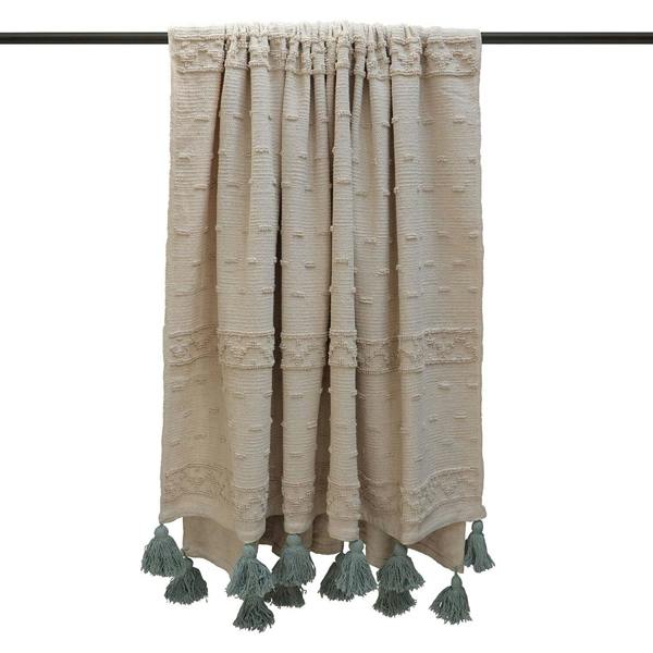Furn Throw - Light Green/Beige - 