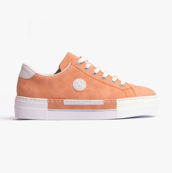 Rieker Enchant Womens Trainers - Orange (N49W1-38)