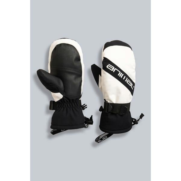 Animal Womens/Ladies Track Ski Mittens - Monochrome - 