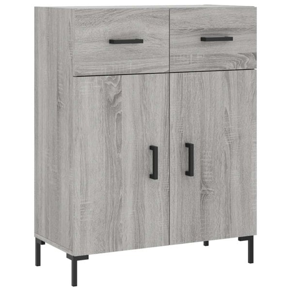 Berkfield Highboard Grey Sonoma 69.5x34x180 cm Engineered Wood