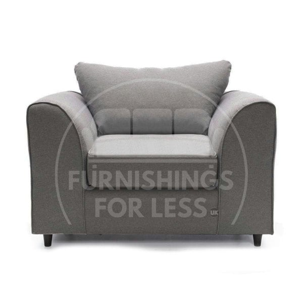 Casper Chenille Fabric Armchair - 2