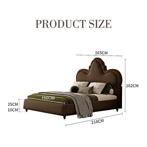 Thalia Wingback King Size Bed, Double Bed-Weilai Concept-Weilai Concept