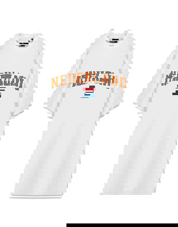 Show Me The Merch Unisex White Netherlands Short Sleeved T-Shirt