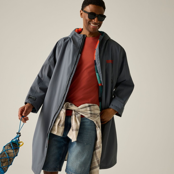 Regatta Unisex Adult Mountain Changing Robe - Dark Storm