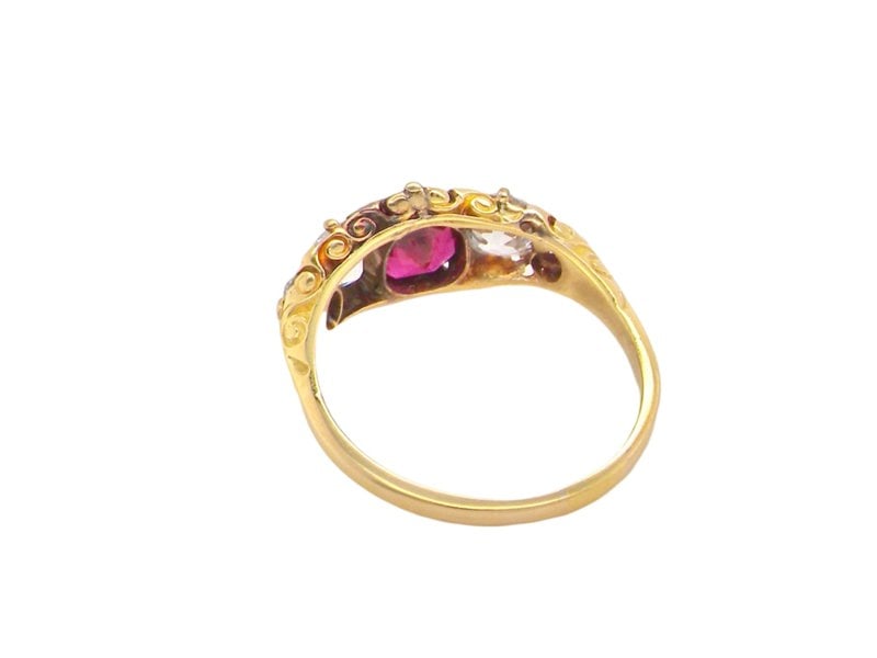 Vintage Tom A fine Victorian Ruby and Diamond ring