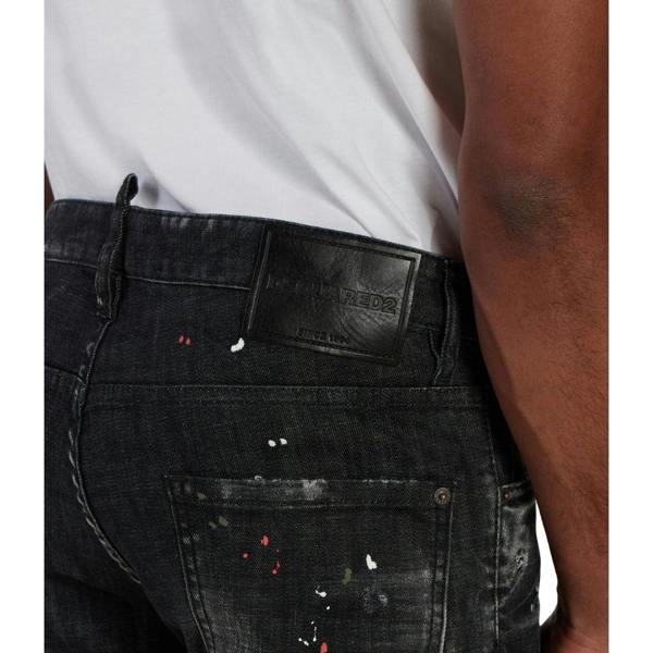 DSQUARED2 Cool Guy Jean Destroyed Paint Splash Wash Black Jeans W34