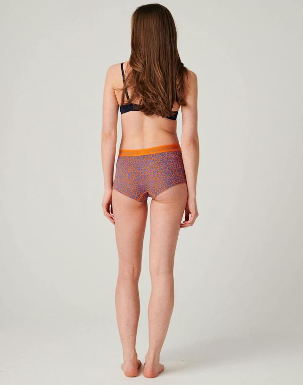 British Boxers Women's Bamboo Hipster Boxer Brief – Citrus Safari