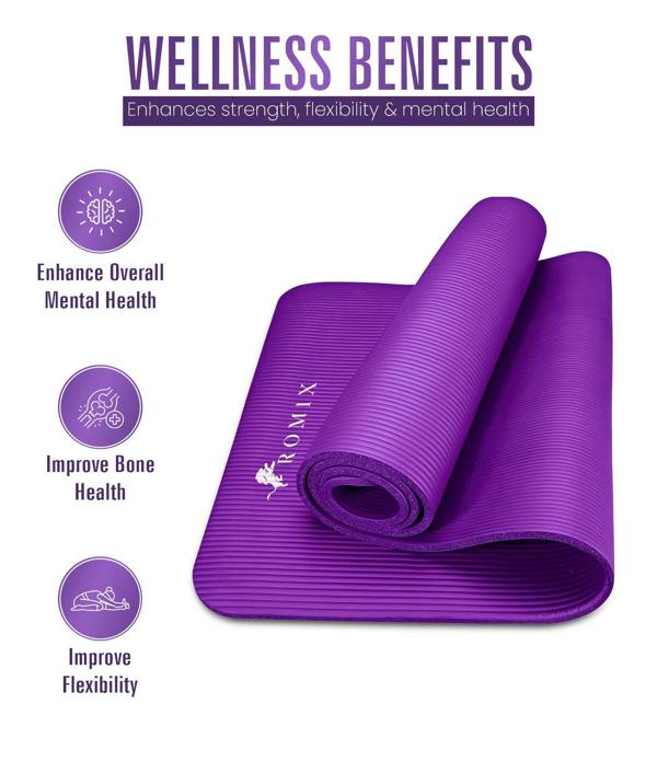ROMIX Yoga Mat 15MM Black