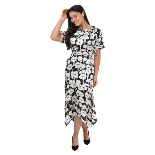 Ted Baker Womens/Ladies Abriee Puff Sleeve Midi Dress - Black