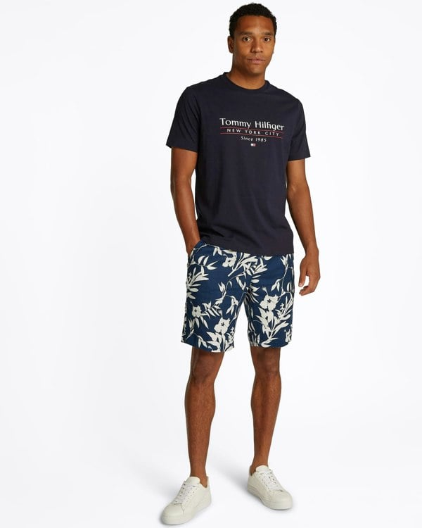 Tommy Hilfiger Center Stack Mens T Shirt - Desert Sky