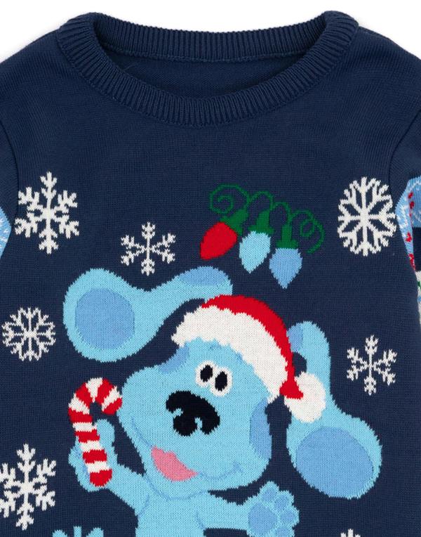 Blue's Clues & You! Boys Blue Blue Christmas Jumper
