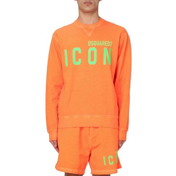 DSQUARED2 Icon Orange Crew Neck Jumoper XS