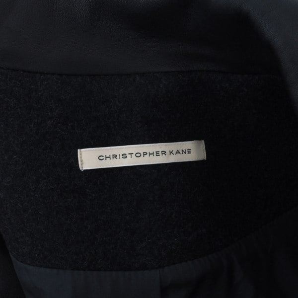  Christopher Kane cropped biker jacket in a luxurious felted wool