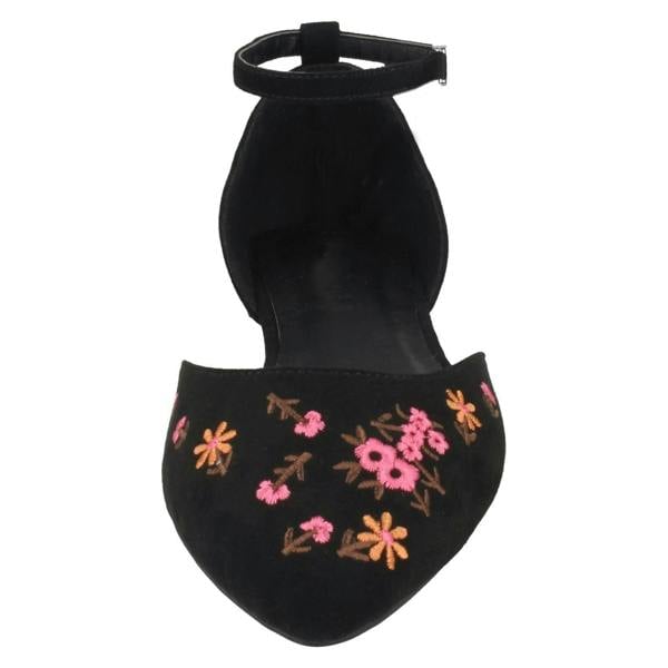 Spot On Ladies Spot On Ankle Strap Ballerinas