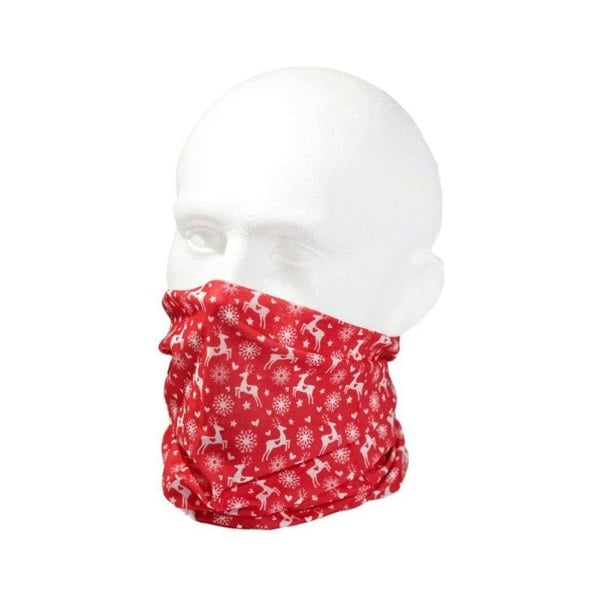 RUFFNEK® Deer Hearts Snood – soft and versatile neck warmer with a heart and deer print. Ideal for winter activities, walks and gifting.