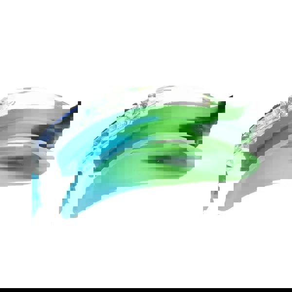 Fashy Junior Match Swim Goggles with blue-green gradient, clear lenses, silicone head strap