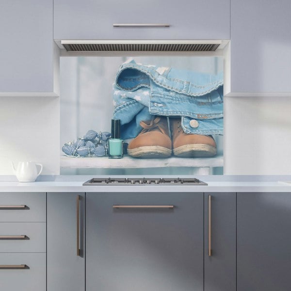 Warren Reed - Designer Shoes On The Bench Kitchen Splashback