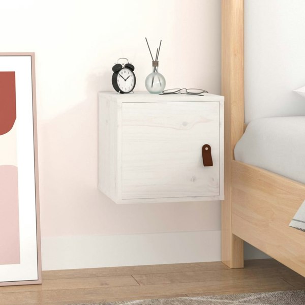 Berkfield Wall Cabinet White 31.5x30x30 cm Solid Wood Pine