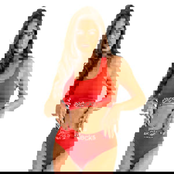 Kecks Red Modal Sports Bralette