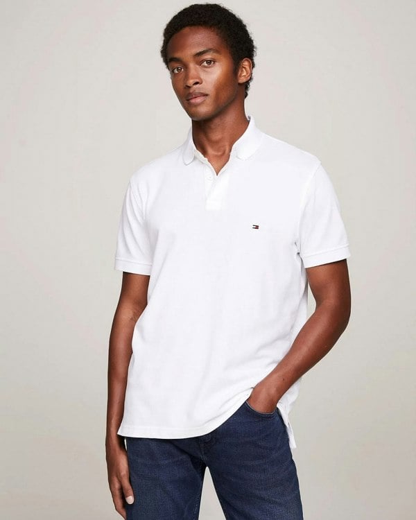 Tommy Hilfiger 1985 Regular Fit Mens Polo - White