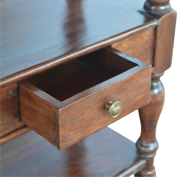 Artisan Furniture Solid Wood Turned Leg Console Table