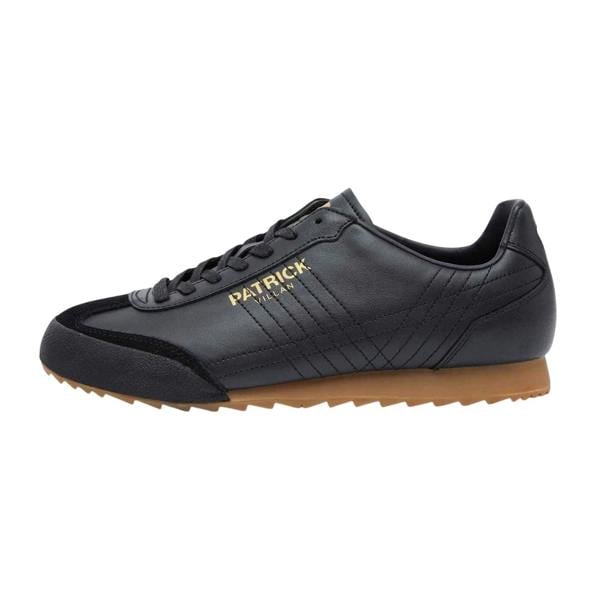 Patrick Mens Villan Leather Trainers - Black