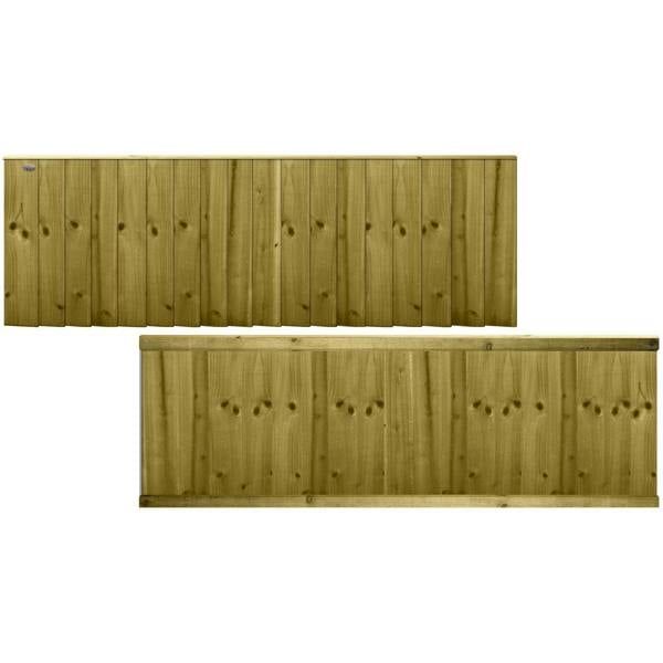 4 pack fence panel feather edge semi braced [w.6ft x h.2ft] 1