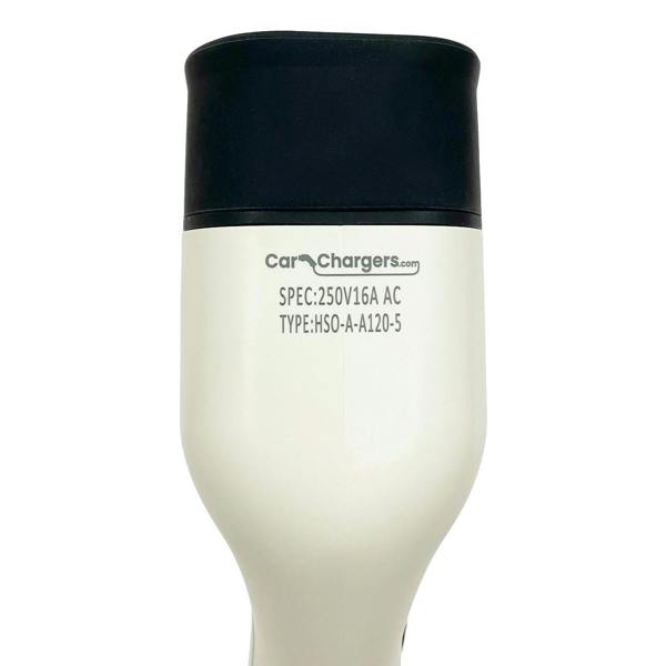Car-Chargers.com EV Car Charger Type 2 with UK 3 Pin Plug - 5m