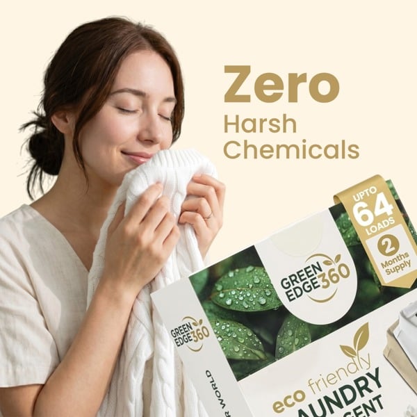 Green Edge 360 Fragrance Free Eco Friendly Laundry Detergent Sheets