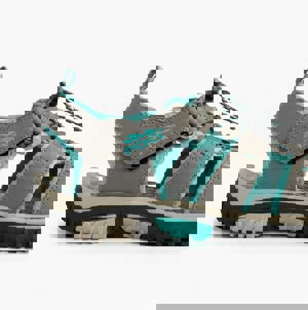 PDQ SASHA Womens Toggle & Velcro Summer Trail Sandals Grey/Mint