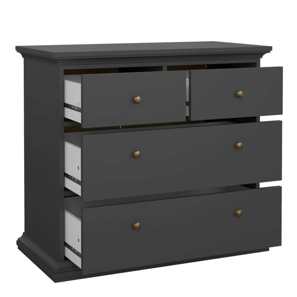 Wyld Haus Osaka 3 Piece Farmhouse Bedroom Furniture Set Grey Wooden