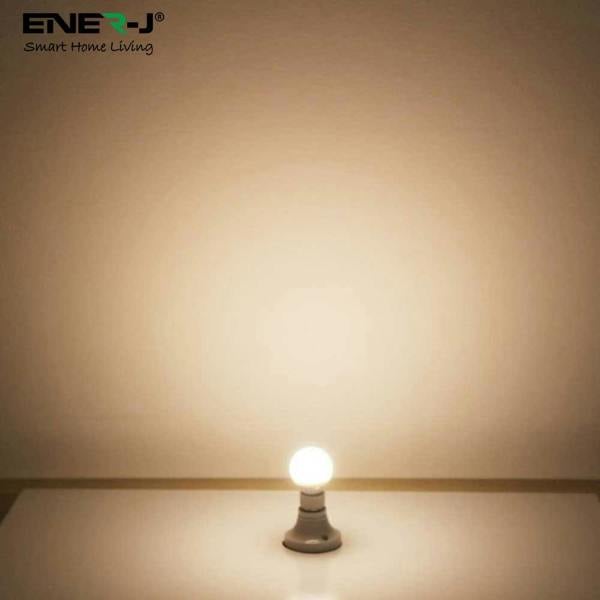 ENER-J Pack of 10 units, B22 LED Light Bulb, Golf Ball G45 Bulbs, 35W Incandescent Equivalent, 3W 320lm Bayonet Lightbulb - 3000K