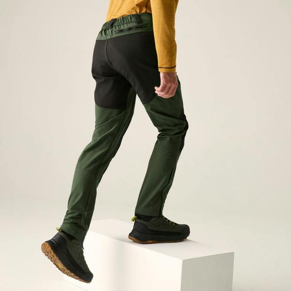 Regatta Mens Questra Hiking Trousers - Dark Khaki/Black - 