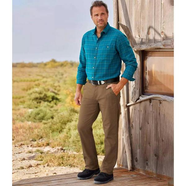 Atlas For Men Mens Plain Chinos - Light Brown