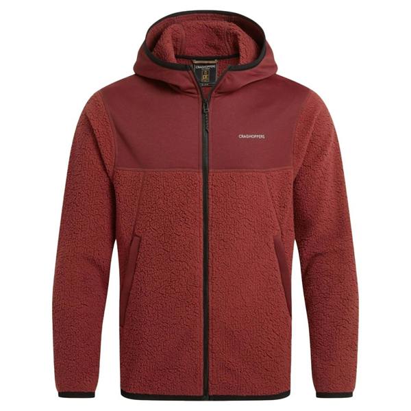 Craghoppers Mens Telesto Hooded Jacket - Burnt Maroon - 