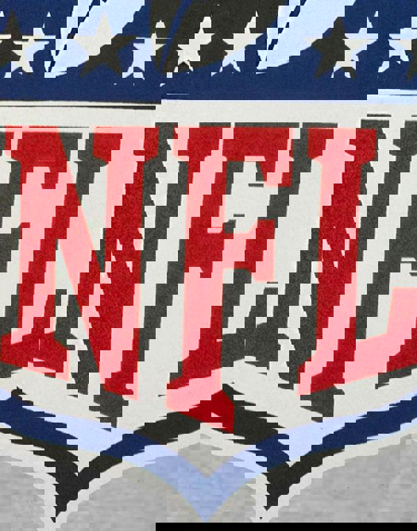 NFL Mens Grey Shield Logo Short Sleeved T-Shirt