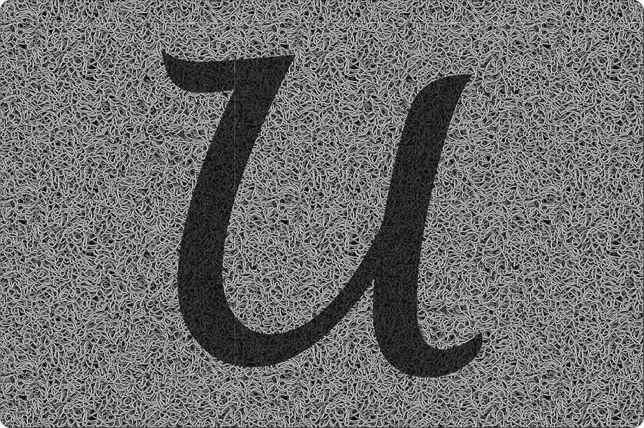 Nicoman Personalised Monogrammed Initial Letter Doormat 60 x 40cm