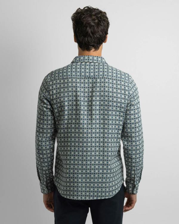 Steel & Jelly Poynton - Abstract Check Long Sleeve Shirt