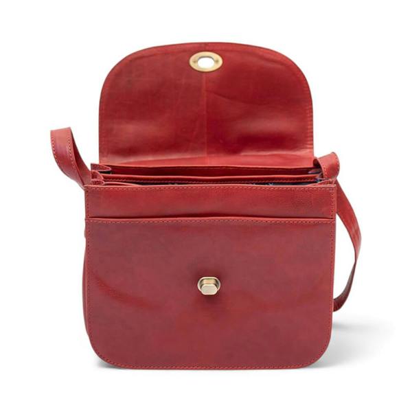 PRIMEHIDE Large Triple-Compartment Leather Handbag - Elena Tuscan