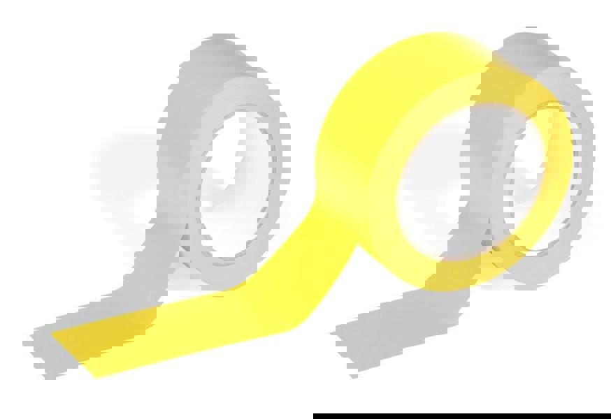 Durable DURALINE Strong Removable PVC Floor Marking Tape | 50mm x 33m | Yellow