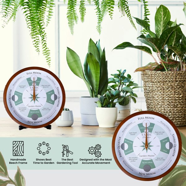 Tabic Moon Gardening clock - Planeteco Garden Master, the Best gardening tool for any Gardener