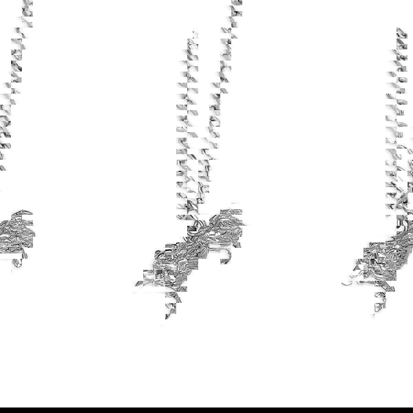 Border Collie Silver Necklace - Personalised - MYLEE London